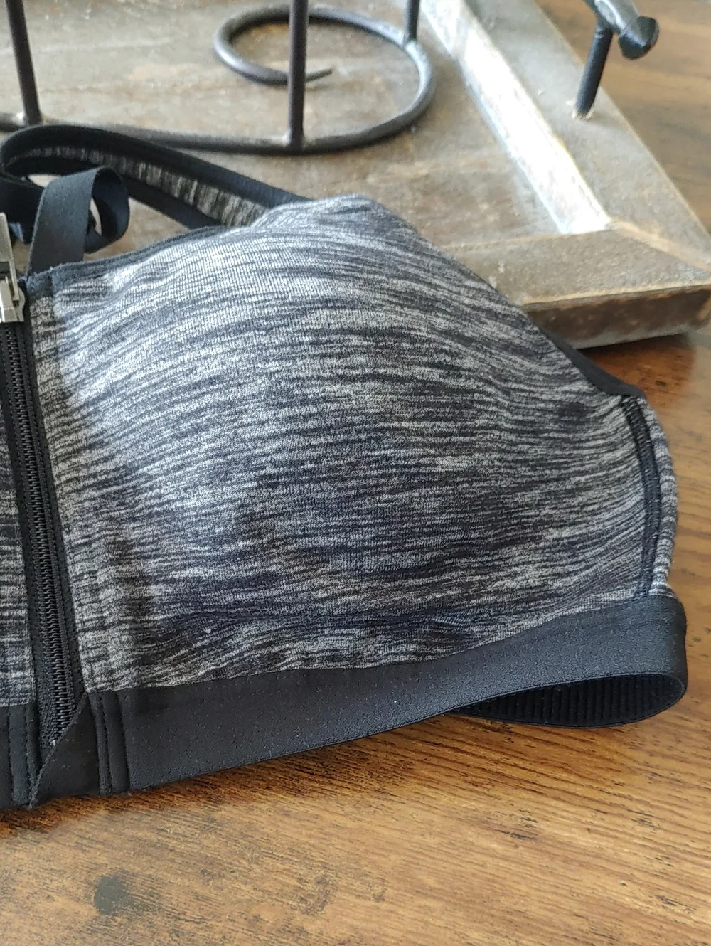 Victoria's Secret Sport 36B Sexy Heatherd Grey Sports Bra Built In Bra